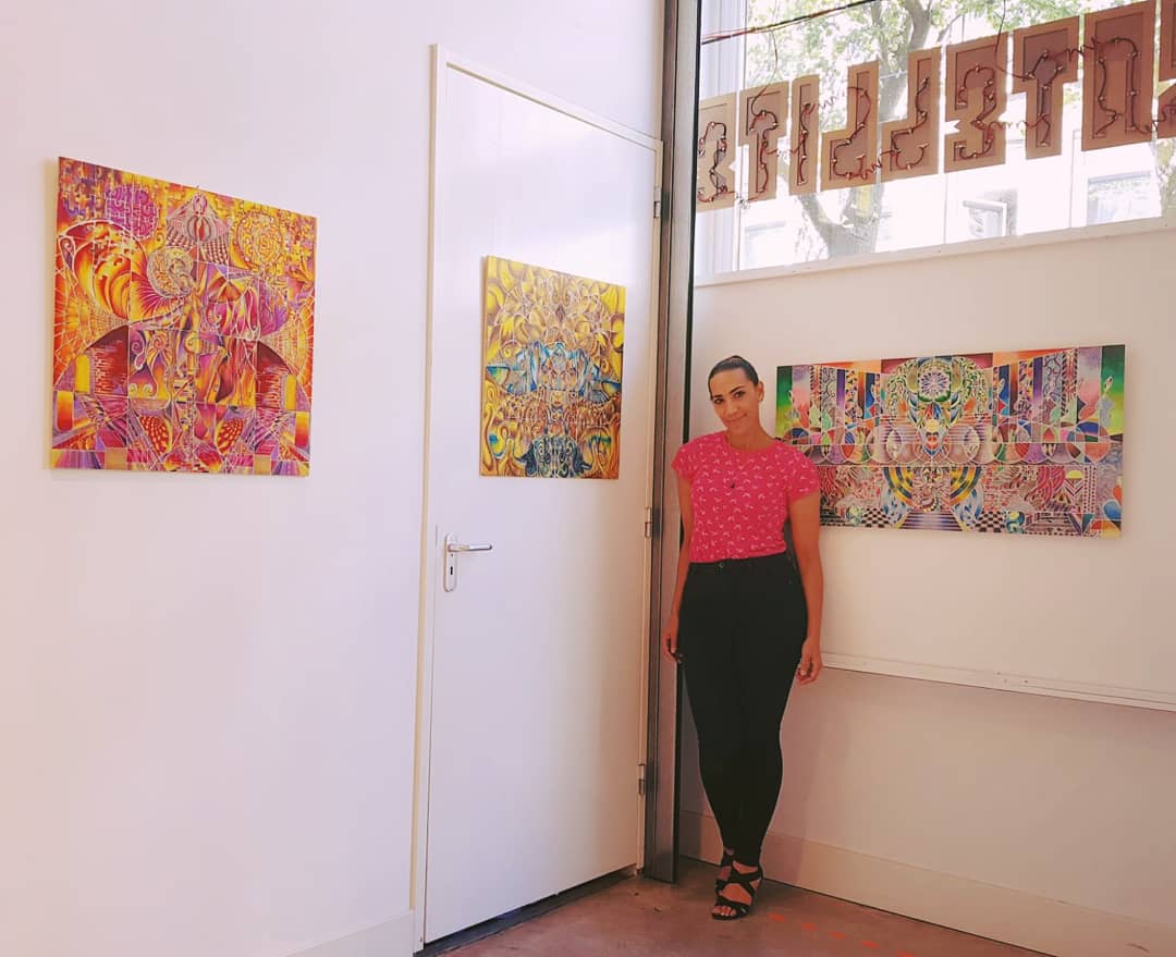 Art Exhibition Visionary Art. 14th july till 19 July 2018 Amsterdam Satellite Gallery Exhibition with Moises Llerena from Peru and many others